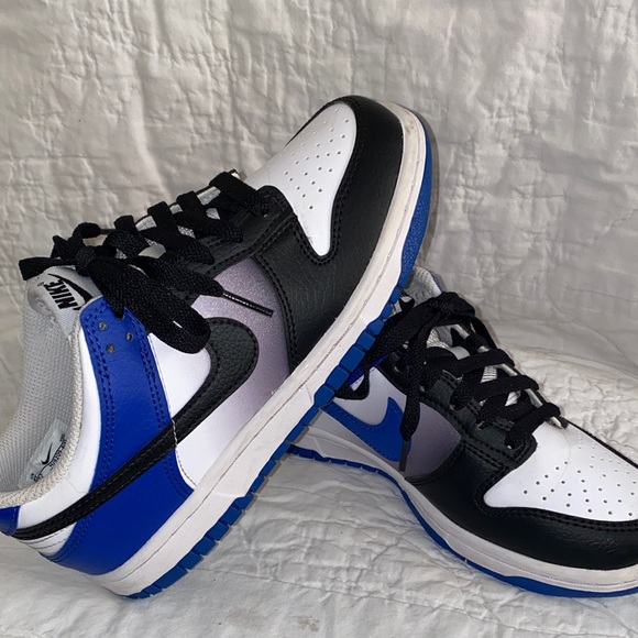 Nike Kids Black, White, and Blue Dunks main image 4